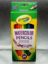 Crayola Watercolor Colored Pencils 24-Color Set Made in Brazil