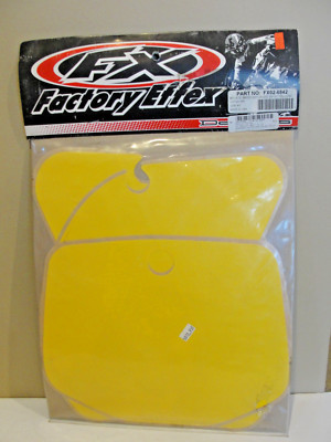 Factory Effex Plate BKGD KX125/250 99-01 Yellow, Part No: FX02-6842