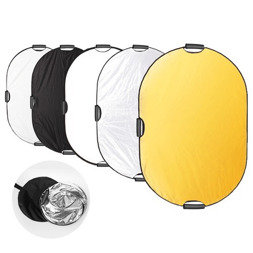Selens Foldable 1x1.5m Collapsible Studio Flash Light Oval Reflector Panel Board - Picture 11 of 12