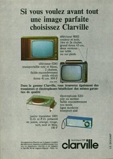 Publicité ancienne téléviseur Clarville 1970 issue de magazine