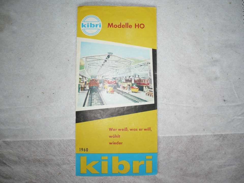 Kibri Faltblattkatalog von 1960 gut - 8 Seiten/4 Doppelseiten - Bild 1 von 1