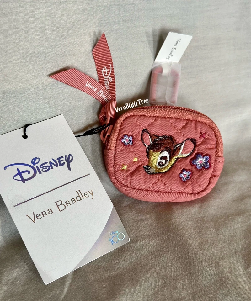 DISNEY Vera Bradley BAMBI Ltd Ed Bag Charm Mini Backpack 100 Years NWT SEALED