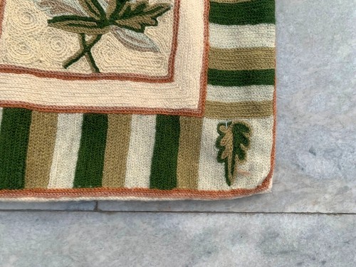 3x5 ft Vintage French Handmade Aubusson Rug Needle Point Floral Wool Kilim Rug - Picture 11 of 12