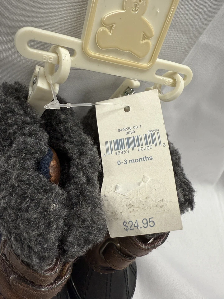 Baby Gap Infantil Pato Sherpa Botas 0-3 Meses Nuevas Con Etiquetas Zapatos Foto 2 de 4