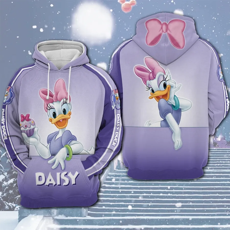 Daisy Duck Disney Hoodie, 3D Hoodie