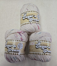  3 Lily Sugar 'N Cream Potpourri Yarn 100 Cotton New Old Stock