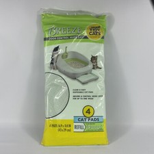 BREEZE 1 Pack of 4 Purina Tidy Cats Odor Control Pads 16.9" x 11.4" NEW IN BAG