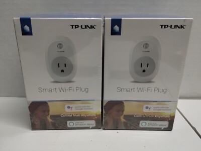 Kasa TP-Link HS100 Wi-Fi Smart Plug 2-pack Alexa Google Assistant New Sealed