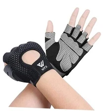 Weight Lifting Gloves for Men Women Gym Gloves with Wrist Wrap Medium Blacks