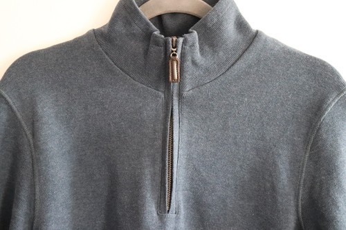 John Lewis Herren blau halber Reißverschluss Trichterkragen Pullover Größe Medium - lässig bequem - Bild 8 von 14