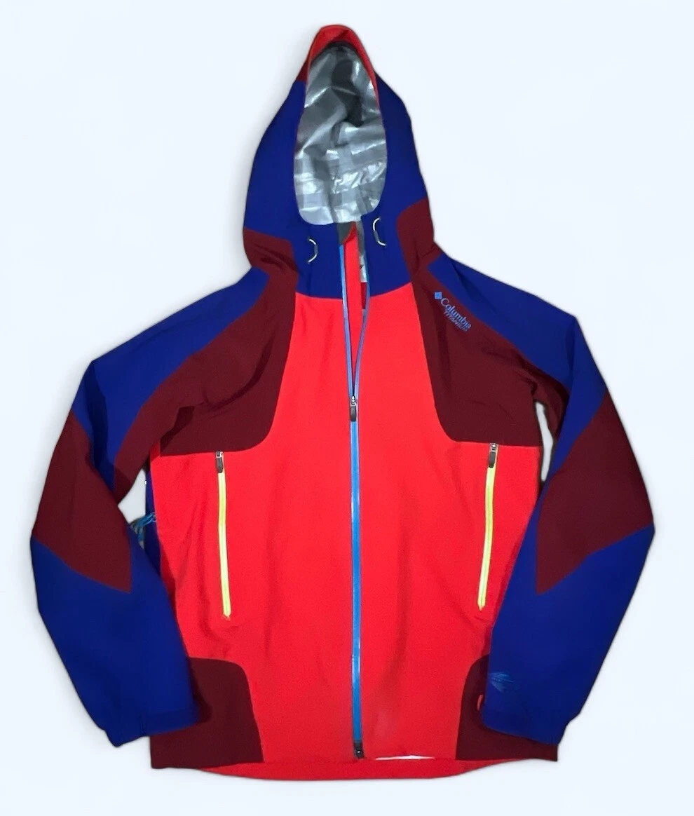 Columbia Jacket Mens L Color Triple Trail Shell Titanium Omni Heat Thermal Com