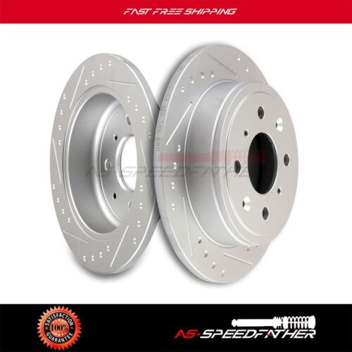 2x Rear Brake Rotors Discs For Honda Civic 1992-1995 Acura Integra 1990-2001