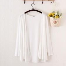 Women Modal Cardigan Jacket Coat Tops Casual Long Sleeve Summer Outwear Loose