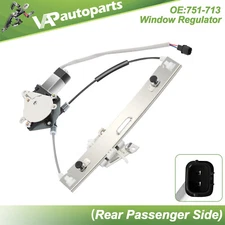 For 2008-2012 Ford Escape Rear Passenger Side With Motor Power Window Regulator
