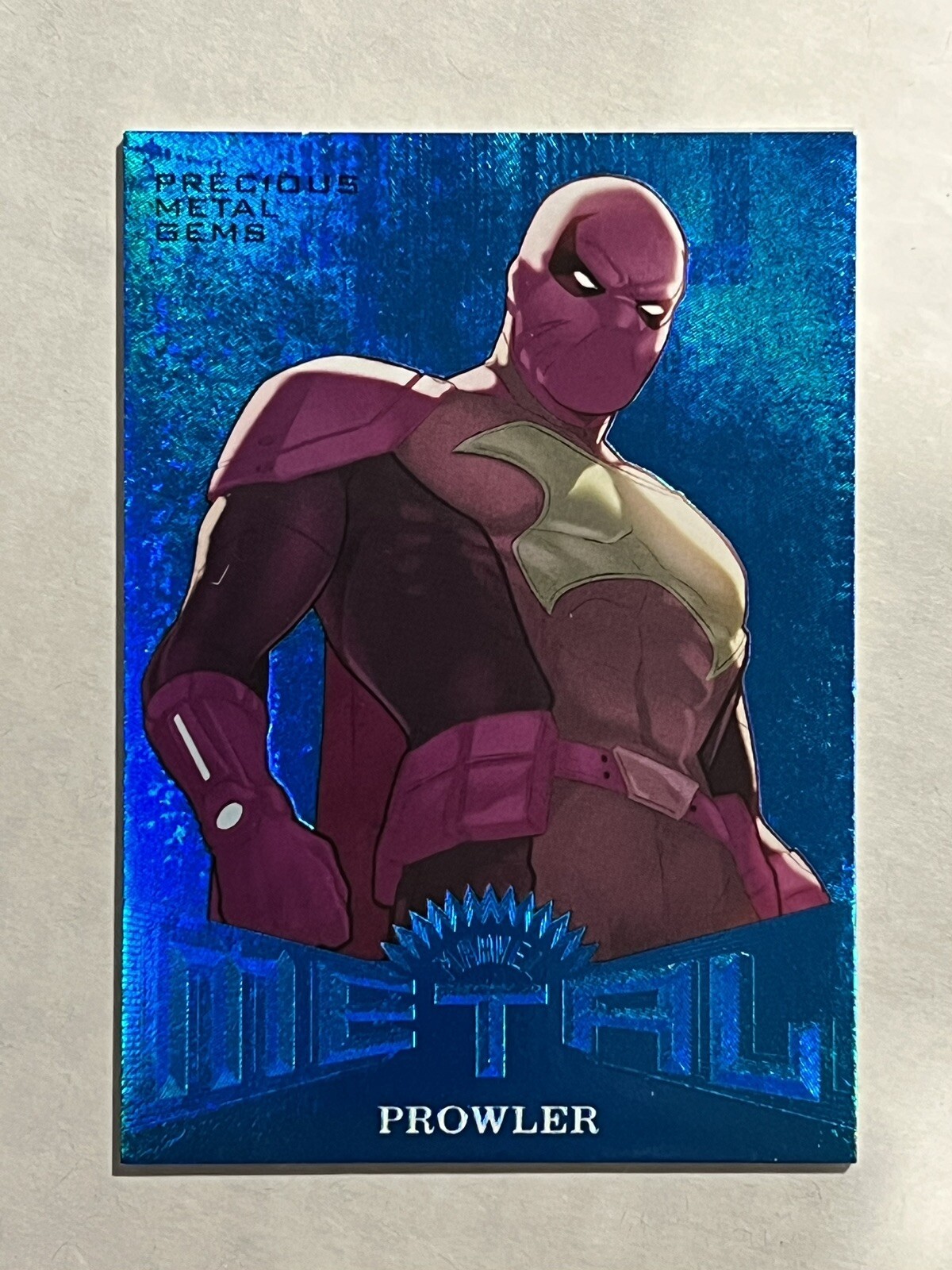 2017 Fleer Ultra Spider-Man Metal BLUE PMG MM47 Prowler 19/49 NM or Better💥*