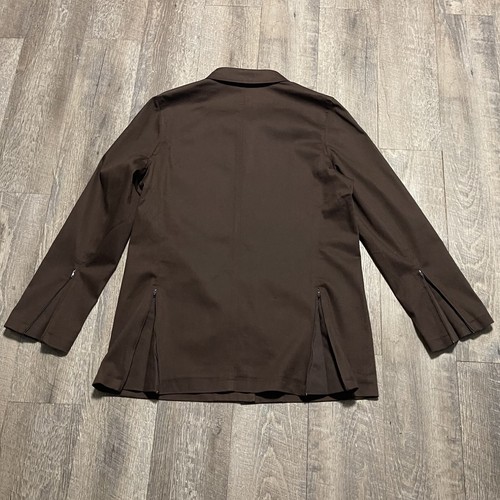 Harve' Benard by Holtzman Women's Size 10 Brown Cotton Relaxed Fit Box Jacket - Picture 9 of 12