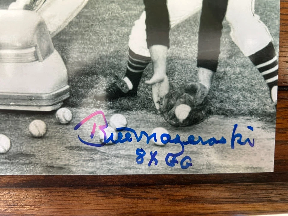 Guante de Oro Bill Mazeroski & Gene Alley Doble Firmado 8x10 Foto Piratas de Pittsburgh Foto 2 de 3