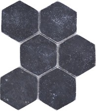 Pietra Naturale Piastrelle Mosaico Marmo Nero Opaco Parete Piano Cucina Bagno