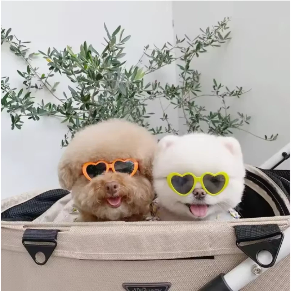Gato Perro Gafas de sol en forma de corazón Suministros para mascotas Accesorios Gafas Gafas Gafas Foto 4 de 4