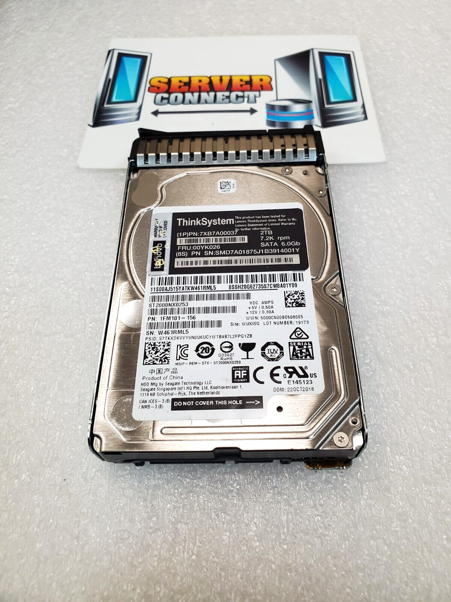 7XB7A00037 -- LENOVO 2TB 10K 2.5