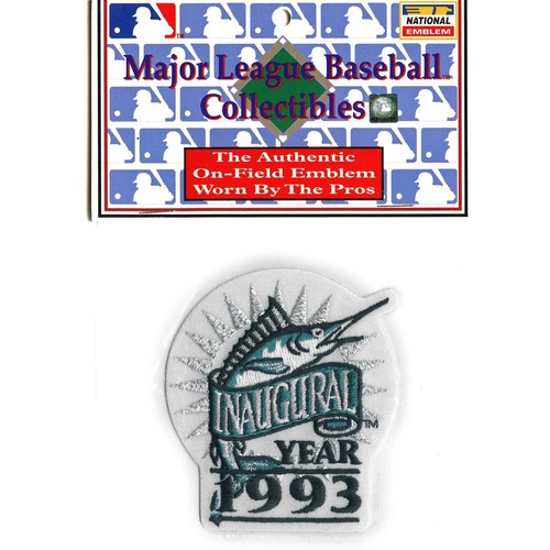 Florida Miami Marlins 1993 Inaugural Season Jersey Patch Embroidered Major Leagu - Picture 1 of 2