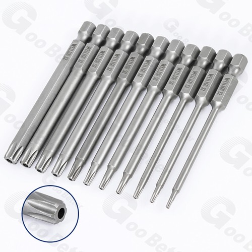 Extra Long Torx Star Hex Security Bit Tamper Proof Screwdriver With Hole T5-T50 - Picture 6 of 70