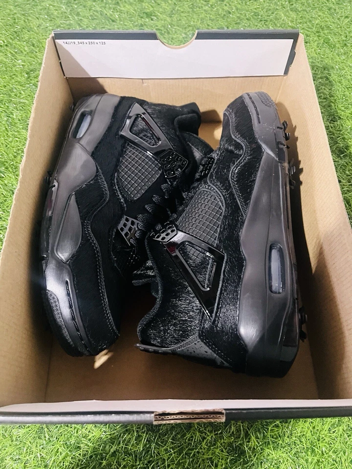 Nike Air Jordan 4 Retro Golf Gato Negro Hombres Tallas CU9981-001 (Grado B) Foto 4 de 4