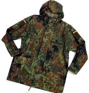 GERMAN ARMY GORETEX OVER JACKET WATERPROOF FLECKTARN CAMO BUNDESWEHR | eBay