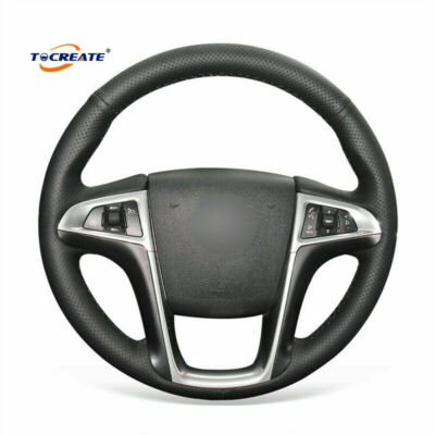 Genuine Leather Steering Wheel Cover for Buick Lacrosse Chevrolet Equinox #TH01