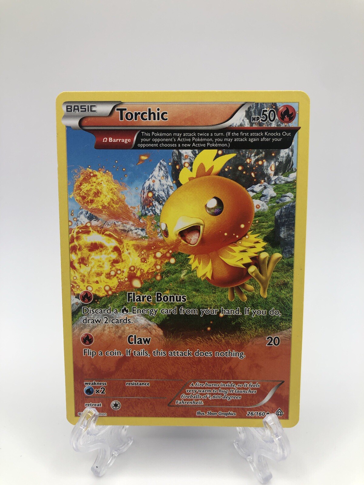 Torchic (Omega) 26/160 XY-Primal Clash Pokémon TCG Regular NM