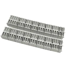 Lot of 50 Wago 264-321 Center Terminal Blocks, 2-Conductor, 1-Pole, 600V 20A