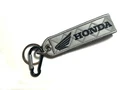 HONDA MOTORCYCLE BIKER RACING EMBROIDERED REFLECTIVE TAG KEYCHAIN BELT KEY