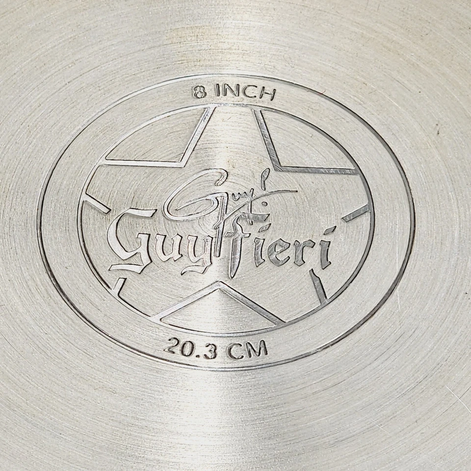 HEAVY DUTY 炒/炒锅 8 英寸不锈钢 Guy Fieri — 第 3/4 张图片