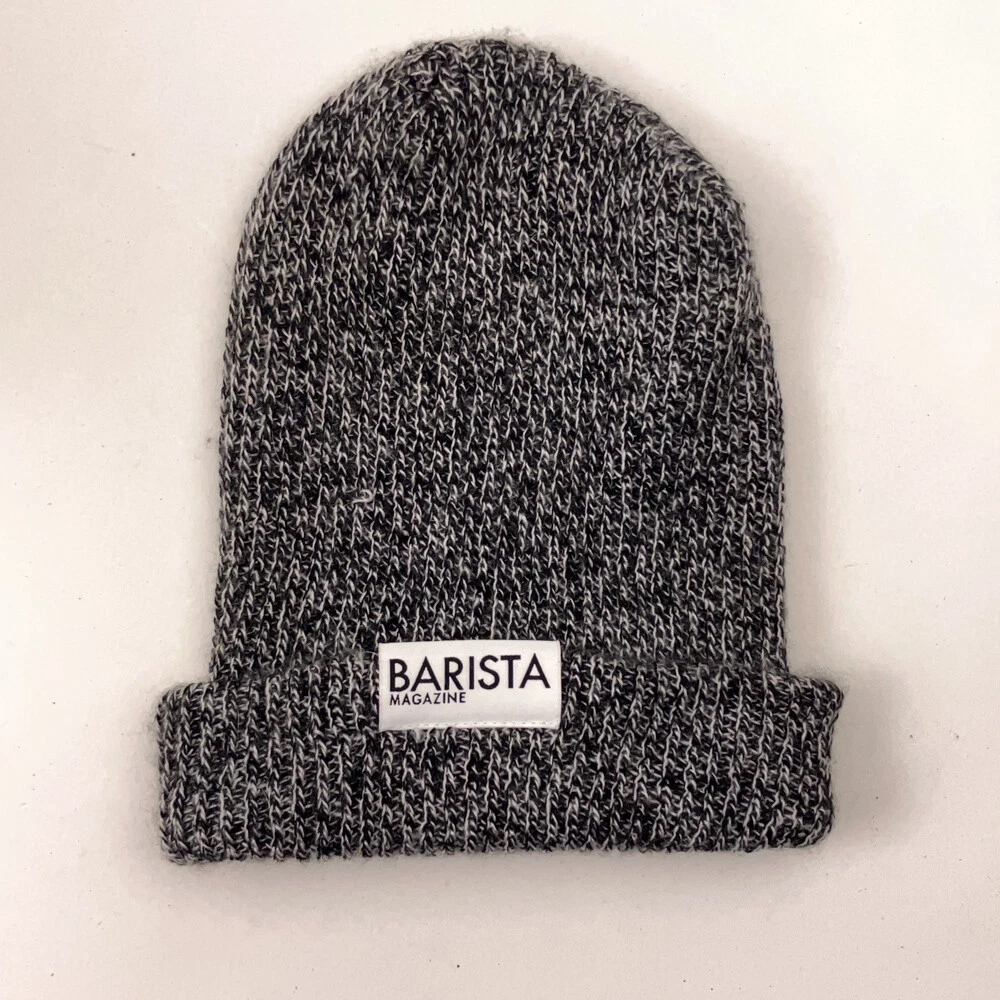 Barista Magazine Winter Cuff or Slouch Hat Gray Black