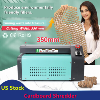 Recyclable Cardboard Cutting Shredder Machine for Packaging Bubble Wrap 350MM