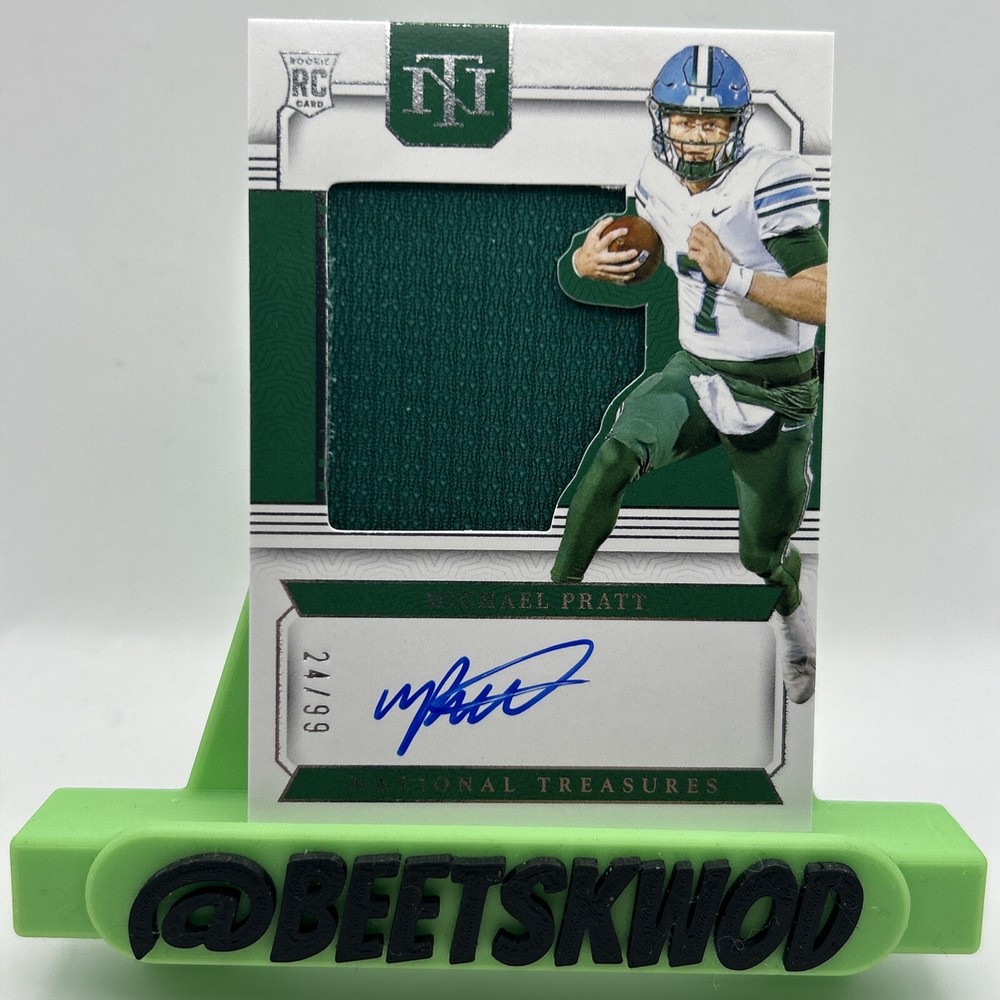 Michael Pratt 2024 National Treasures Tulane Green Wave RPA Auto /99