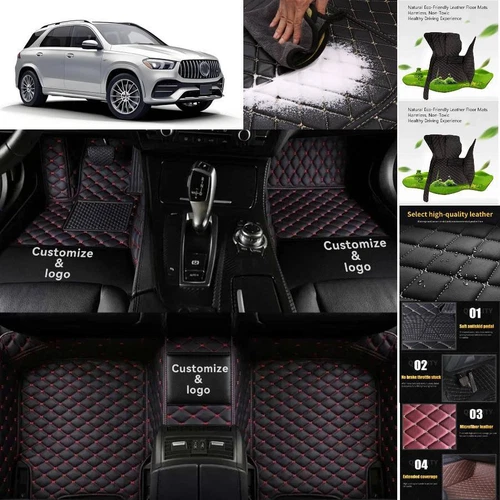 For Mercedes Benz GLE AMG Car Floor Mats All Weather Custom Waterproof Carpets - Imagen 16 de 35