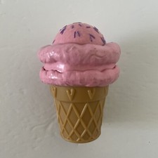 Baby Alive Magic Scoops Doll Replacement Part Pink Ice Cream Cone Toy 2.75" Tall
