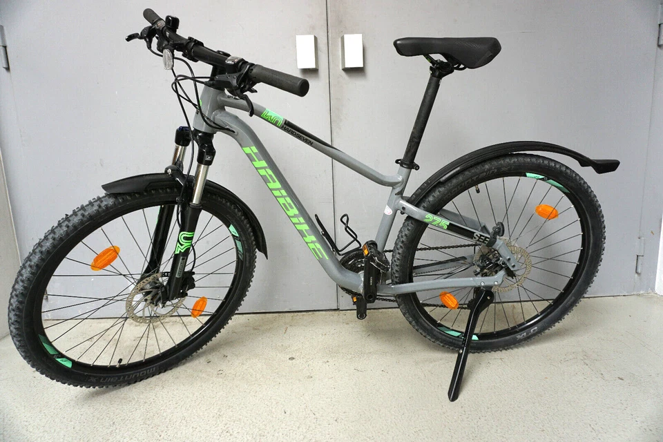 Haibike Hardseven 4.0 Mountainbike Unisex 27,5 Zoll grau grün (A024-503)