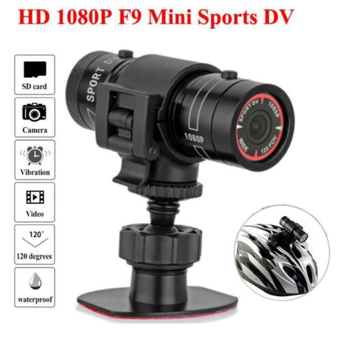 Full HD 1080P Mini F9 Sport DV Kamera Fahrrad Motorrad Helm Action DVR Video Cam - Bild 5 von 14