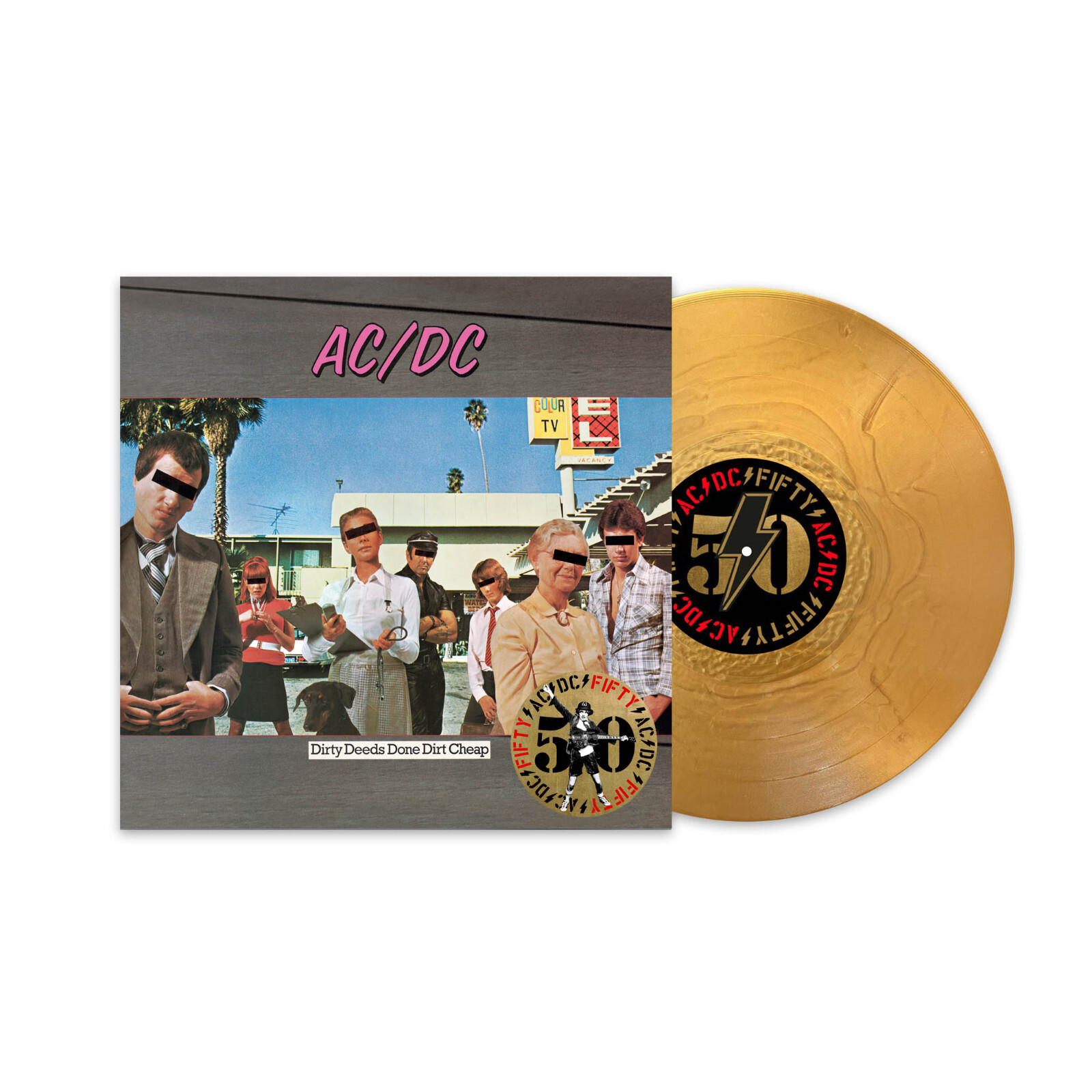 Ac/Dc Dirty Deeds Done Dirt Cheap Vinile Lp Colorato Oro Nuovo Sigillato