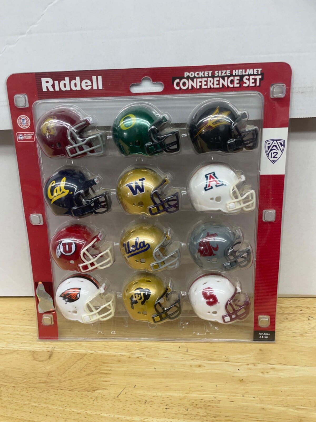 Riddell Pac 12 set of 12 Mini Helmets Conference set 2013 July Rare set
