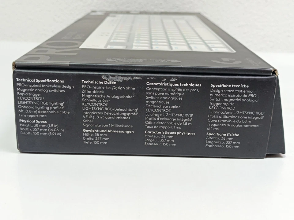 Logitech G PRO X TKL RAPID Gaming-Tastatur RGB, QWERTY UK - Weiß  /B-Ware _1.3_5 - Bild 4 von 4