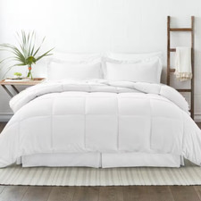 Performance 6-Piece White Twin Comforter Set
