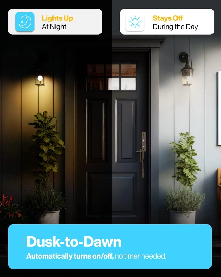 Sunco 6 Pack Dusk to Dawn Light Bulbs Outdoor, Sensor A19 LED Light Bulb, Auto - Image 2 of 4