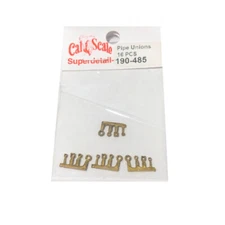 NEW Cal Scale 190-485 Steam Loco Pipe Unions Square & Round (16Pcs) HO Scale