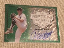 THATCHER HURD 2020 Leaf Perfect Game PROOF GREEN MARBLE AUTO #1/1 LSU YANKEES