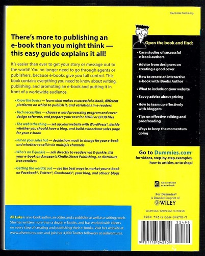Publishing E-Books For Dummies 1st Edition by Ali Luke (Author) - Picture 2 of 2