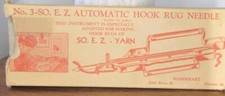 Vintage Wonderart So E. Z. Automatic Hook Rug Needle No. 3 With Original Box
