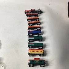 Vintage C & C Railways ~Engine, Tender, 9 Cars - Used